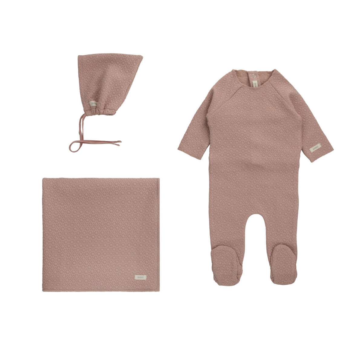 Lilette All Over Floral Layette Set - Mauve main image 0